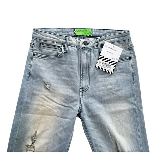 Sandrine Rose X Free People Womens Sz 30 High Waist Distressed Skinny Jeans NWT - Picture 4 of 11